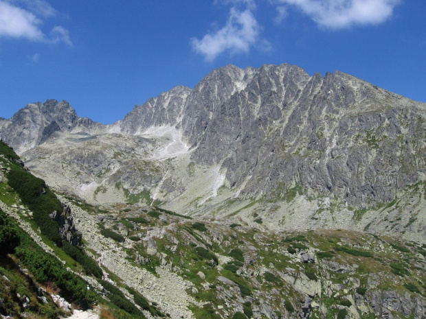 Magistralą z Osterwy nad Batyżówiecki Staw. Masyw Gerlachu i próg Doliny Batyżowieckiej #Góry #Tatry