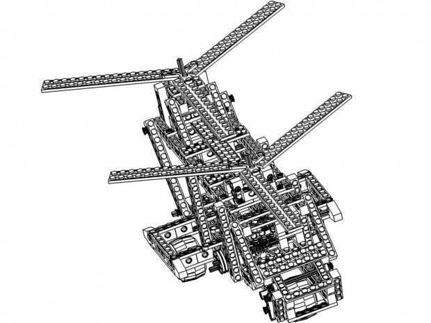 Lego Technic - Helikopter (model 8062)