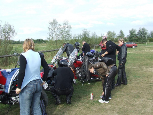 Pożegnanie wakacji 2007 #motocykl #kbm #yamaha #fido