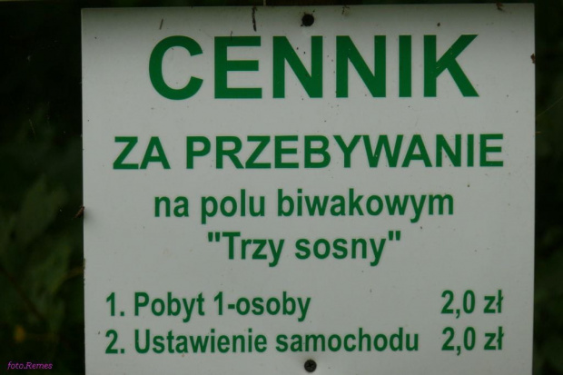 Pole namiotowe 3sosny #mazury