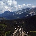 Giewont i Kominiarski Wierch - widok z Furkaski #góry #mountain #Tatry #Zachodnie #Giewont #Kominiarski #Furkaska